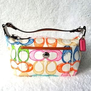 Coach mini Signature multicolor handbag